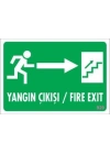 ® Yangın Çıkışı Uyarı Levhası 17,5x25 KOD:929