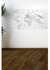 ÇOK SATAN Yazılabilir Dünya Haritası Manyetik Duvar Stickerı 110 x 56 cm