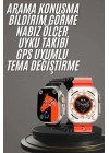 ÇOK SATAN Yeni Model Akıllı Saat Ultra Smart Watch Gümüş Kasa 45mm Titreşim