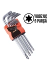 ÇOK SATAN Yıldız Torx Combination 9 Parça Alyan Seti