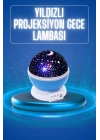 ÇOK SATAN Yıldızlı Gece Lambası Mor Projeksiyon Görünümlü Masa Lambası Renk Değiştirebilen
