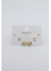 Çoklu Set Küpe - Altın