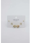 Çoklu Set Küpe - Altın