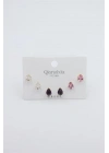 Çoklu Set Küpe - Altın