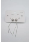 Çoklu Set Küpe - Gümüş