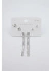 Çoklu Set Küpe - Gümüş