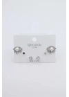 Çoklu Set Küpe - Gümüş