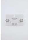 Çoklu Set Küpe - Gümüş