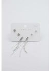 Çoklu Set Küpe - Gümüş