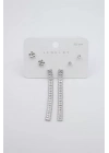 Çoklu Set Küpe - Gümüş