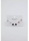 Çoklu Set Küpe - Gümüş