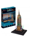 CubicFun 3D Empire State Binası ABD LED Işık Seri 3D Puzzle