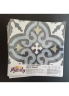 DecoHandy  Pvc Duvar Karosu 30x30cm 4lü Paket - Çini Desen  0,36m2