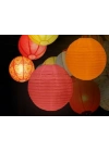 Dekoratif Çin Feneri – Kağıt Lamba - Beyaz - Dev Boy