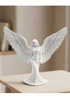 Dekoratif Melek İnsan Figürlü 3D Heykel Biblo Modern Ev Dekoru