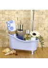 ®  Dekoratif Mini Küvet Şeklinde Çok Amaçlı  Banyo Düzenleyici Sepet