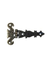 Dekoratif, Sac Tek Kuyruklu Menteşe - 40x68 Mm, Küçük, Antik, 100 Adet