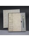 Deri Defter Ve Kalem Set