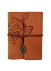 Deri Yaprak Desenli Defter