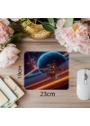 Derin Uzayda Süzülen Figür Mouse Pad - 19x23 cm 2 mm Dikdörtgen İthal Baskılı Mouse Pad