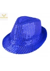 Disko Star Mavi Payetli Fötr Şapka Yetişkin Boy