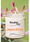 Doğal Özel Seri Kokulu Dekoratif Kavanoz Mum 210 cc - Japon Kirazı Esansı - RYL