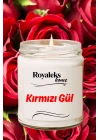 Doğal Özel Seri Kokulu Dekoratif Kavanoz Mum 210 cc - Kırmızı Gül Esansı - RYL