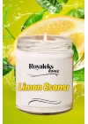 Doğal Özel Seri Kokulu Dekoratif Kavanoz Mum 210 cc - Limon Esansı - RYL
