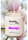 Doğal Özel Seri Kokulu Dekoratif Kavanoz Mum 210 cc - Manolya Esansı - RYL