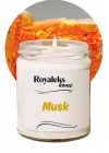 Doğal Özel Seri Kokulu Dekoratif Kavanoz Mum 210 cc - Musk Esansı - RYL
