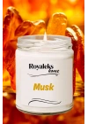 Doğal Özel Seri Kokulu Dekoratif Kavanoz Mum 210 cc - Musk Esansı - RYL