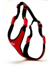 Doggie Softlu Siyah Köpek Bel Tasması 60/85 cm Kırmızı