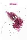 Dökme Cam Kum Boncuk (11/0) 2 mm - 20 Gram -  Mor - BNC005