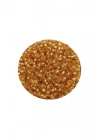 Dökme Cam Kum Boncuk (11/0) 2 mm - 20 Gram -  Şeffaf Altın - BNC027