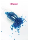 Dökme Cam Kum Boncuk (11/0) 2 mm - 4 Renk - Toplam 80 Gram -  BNC400