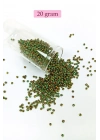 Dökme Cam Kum Boncuk (11/0) 2 mm - 4 Renk - Toplam 80 Gram -  BNC400