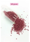 Dökme Cam Kum Boncuk (11/0) 2 mm - 60 Gram -  Koyu Pembe - BNC046