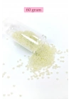 Dökme Cam Kum Boncuk (11/0) 2 mm - 60 Gram -  Krem - BNC047