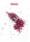 Dökme Cam Kum Boncuk (11/0) 2 mm - 60 Gram -  Mor - BNC040