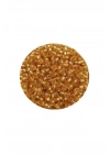 Dökme Cam Kum Boncuk (11/0) 2 mm - 60 Gram -  Şeffaf Altın - BNC062