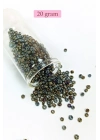 Dökme Cam Kum Boncuk (8/0) 3 mm - 20 Gram - Alacalı Renk - BNC151