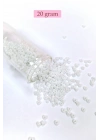 Dökme Cam Kum Boncuk (8/0) 3 mm - 4 Renk - Toplam 80 Gram - BNC416