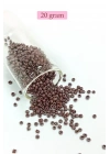 Dökme Cam Kum Boncuk (8/0) 3 mm - 4 Renk - Toplam 80 Gram - BNC422