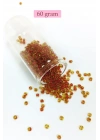 Dökme Cam Kum Boncuk (8/0) 3 mm - 60 Gram - Şeffaf Açık Kahve - BNC189