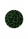 Dökme Cam Kum Boncuk (8/0) 3 mm - 60 Gram - Şeffaf Asker Yeşili - BNC218