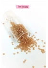Dökme Cam Kum Boncuk (8/0) 3 mm - 60 Gram - Şeffaf Bal Rengi - BNC184