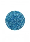 Dökme Cam Kum Boncuk (8/0) 3 mm - 60 Gram - Şeffaf Gök Mavi - BNC214