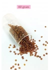 Dökme Cam Kum Boncuk (8/0) 3 mm - 60 Gram - Şeffaf Kahve - BNC198
