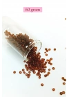 Dökme Cam Kum Boncuk (8/0) 3 mm - 60 Gram - Şeffaf Koyu Kahve - BNC200