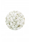 Dökme Cam Kum Boncuk Büyük Boy (6/0) 4 mm - 20 Gram - Beyaz - BNC075